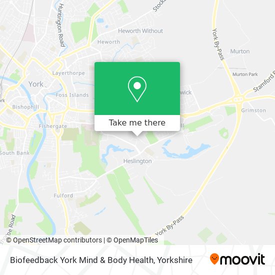 Biofeedback York Mind & Body Health map