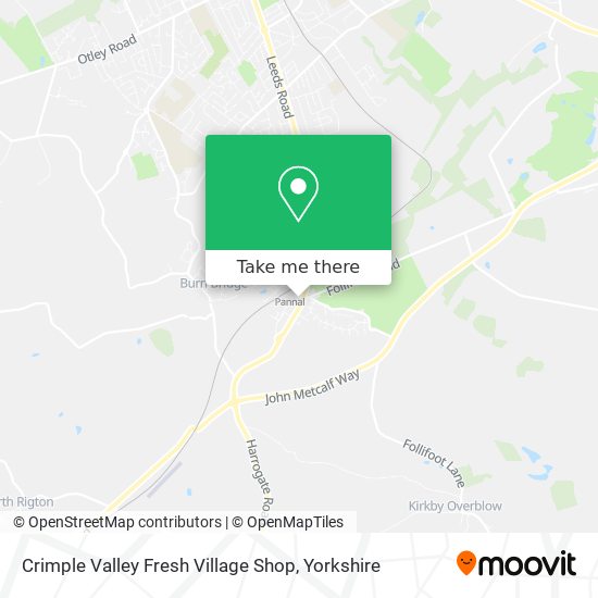 Crimple Valley Fresh Village Shop map