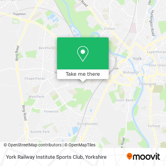 York Railway Institute Sports Club map