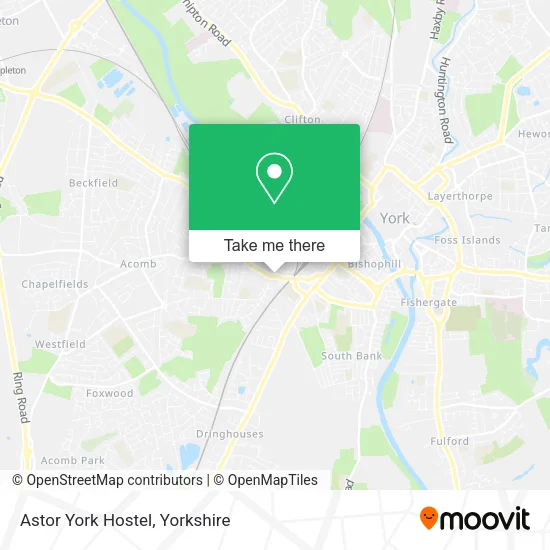 Astor York Hostel map