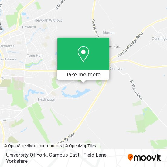 University Of York, Campus East - Field Lane map