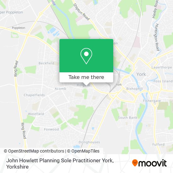 John Howlett Planning Sole Practitioner York map