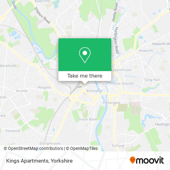 Kings Apartments map