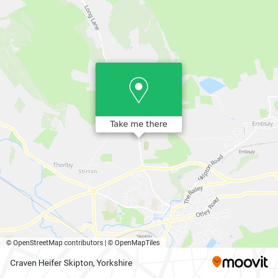 Craven Heifer Skipton map