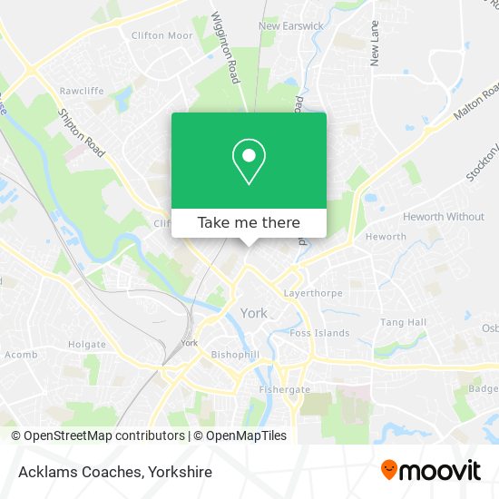 Acklams Coaches map