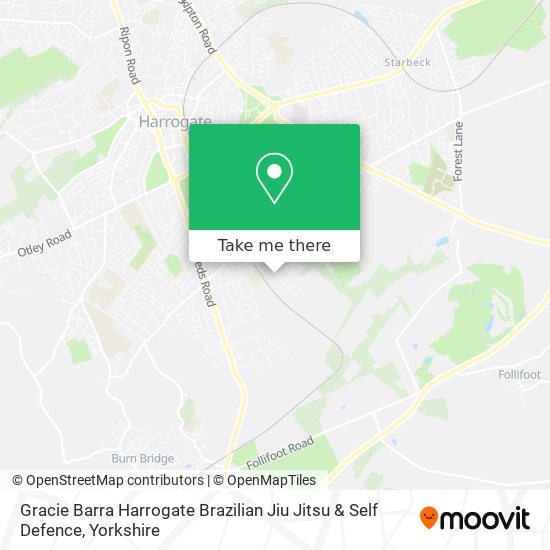 Gracie Barra Harrogate Brazilian Jiu Jitsu & Self Defence map