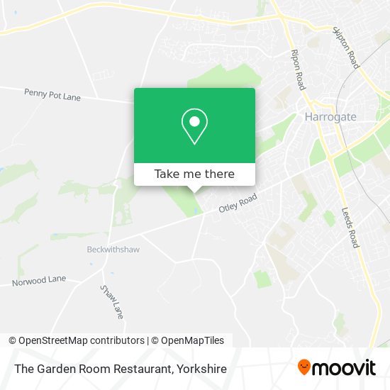 The Garden Room Restaurant map
