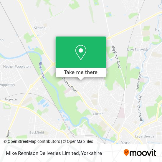 Mike Rennison Deliveries Limited map