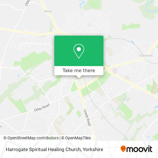 Harrogate Spiritual Healing Church map