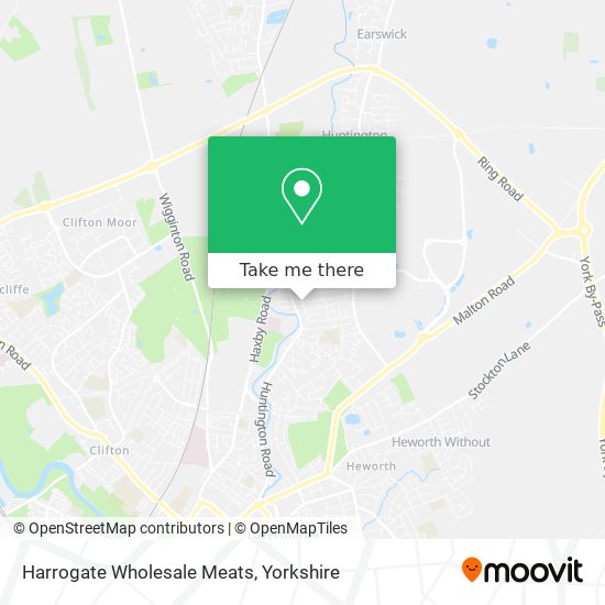 Harrogate Wholesale Meats map