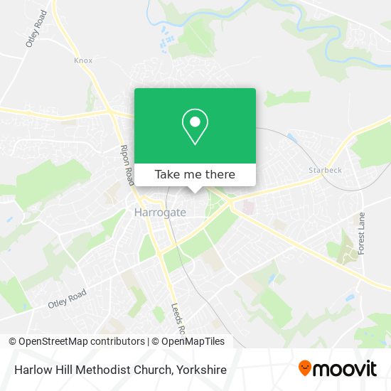 Harlow Hill Methodist Church map