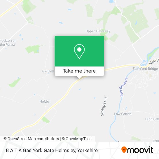 B A T A Gas York Gate Helmsley map