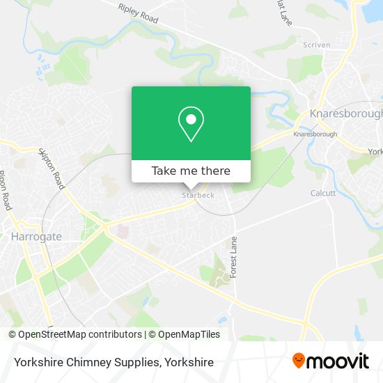 Yorkshire Chimney Supplies map