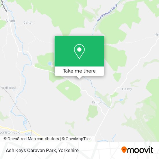 Ash Keys Caravan Park map
