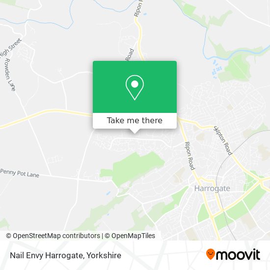 Nail Envy Harrogate map