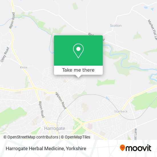 Harrogate Herbal Medicine map