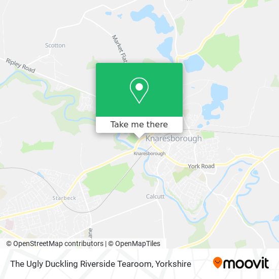 The Ugly Duckling Riverside Tearoom map