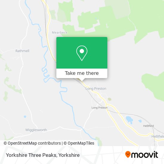 Yorkshire Three Peaks map