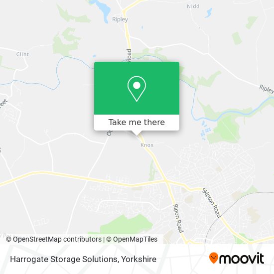 Harrogate Storage Solutions map