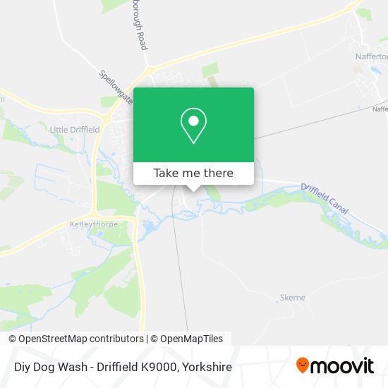 Diy Dog Wash - Driffield K9000 map