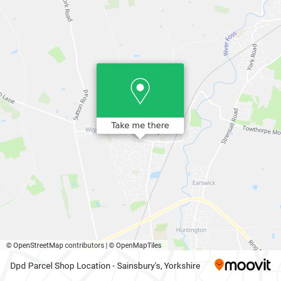 Dpd Parcel Shop Location - Sainsbury's map