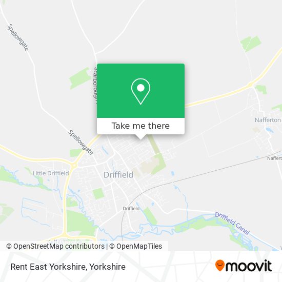 Rent East Yorkshire map