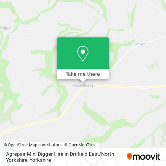 Agrepair Mini Digger Hire in Driffield East / North Yorkshire map