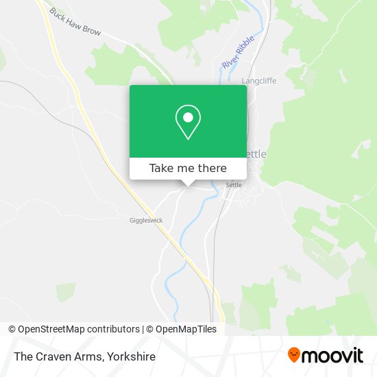 The Craven Arms map