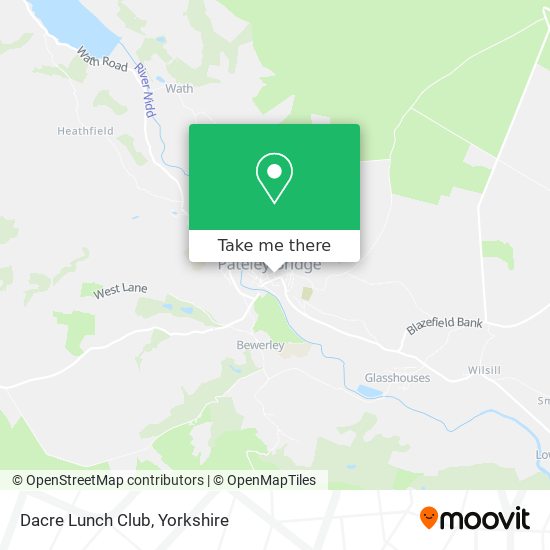 Dacre Lunch Club map