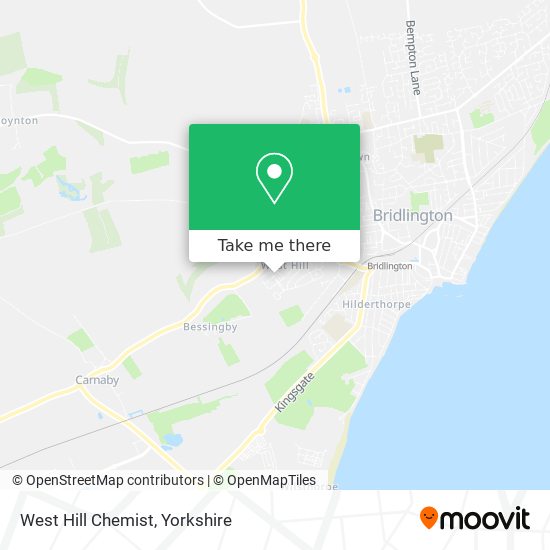 West Hill Chemist map
