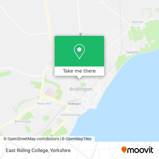 East Riding College map
