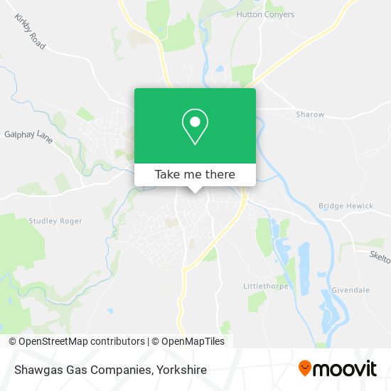 Shawgas Gas Companies map