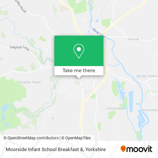Moorside Infant School Breakfast & map