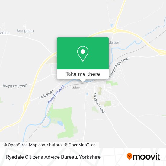 Ryedale Citizens Advice Bureau map