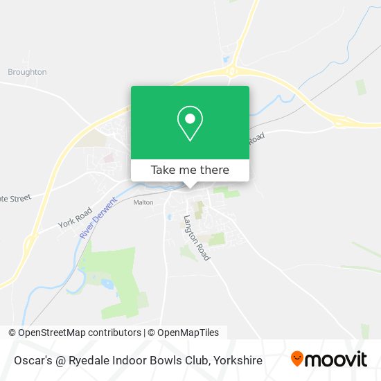 Oscar's @ Ryedale Indoor Bowls Club map