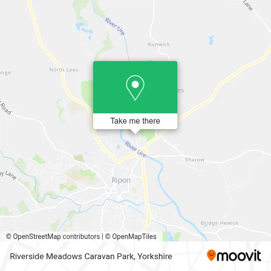 Riverside Meadows Caravan Park map