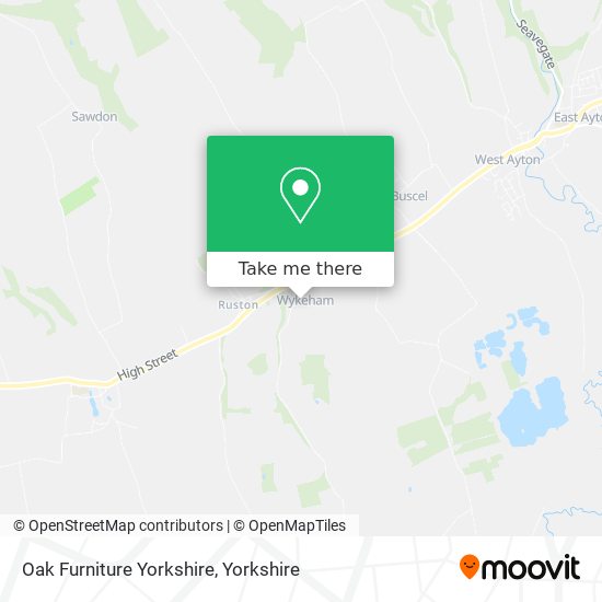 Oak Furniture Yorkshire map