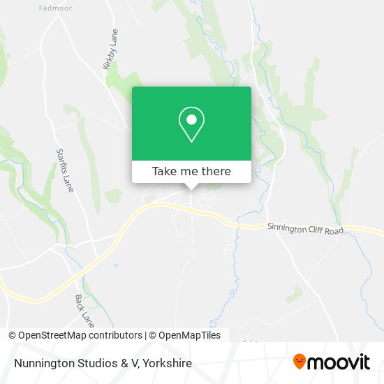 Nunnington Studios & V map