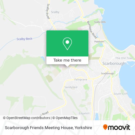 Scarborough Friends Meeting House map