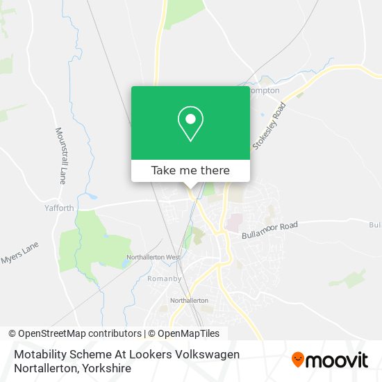 Motability Scheme At Lookers Volkswagen Nortallerton map