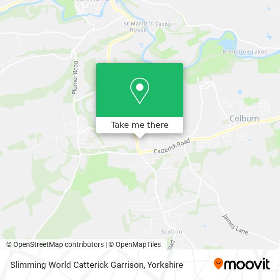 Slimming World Catterick Garrison map