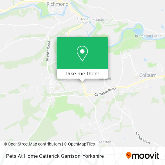 Pets At Home Catterick Garrison map