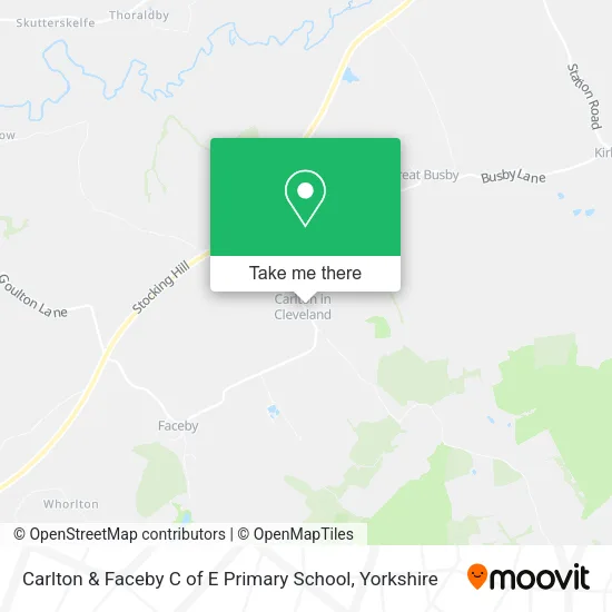 Carlton & Faceby C of E Primary School map