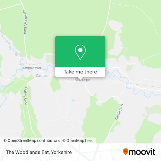 The Woodlands Eat map