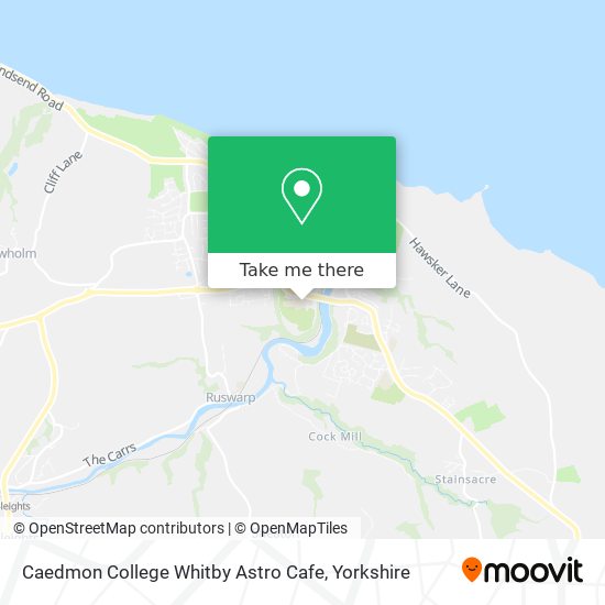 Caedmon College Whitby Astro Cafe map