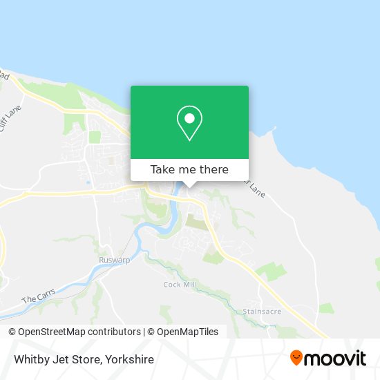 Whitby Jet Store map