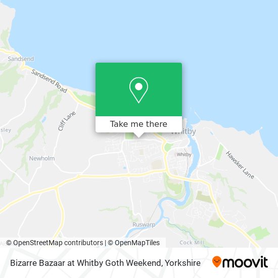 Bizarre Bazaar at Whitby Goth Weekend map