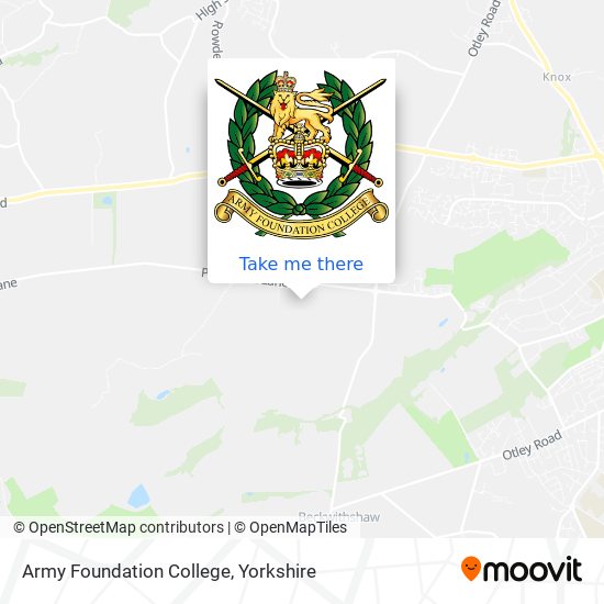 Army Foundation College map