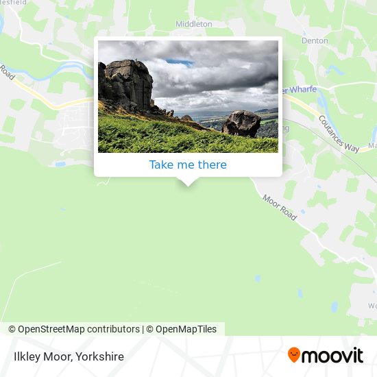 Ilkley Moor map