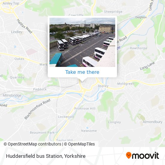 Huddersfield bus Station map